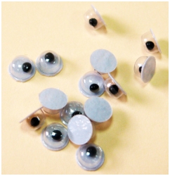 Глаза с бегающим мелким зрачком (1000 шт.) 6 мм (под заказ по предоплате)