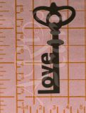 Ключик Love, 25х65 мм - чипборд из картона толщиной 1,5 мм