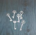 Высечки - набор ключей из дизайнерского картона, длина ключей 6 - 8 см