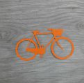 Высечка"Велосипед"из дизайнерского картона, цвет картона на выбор, 9.5х4.5 см